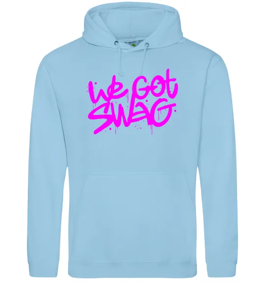 Женская толстовка (худи) We got SWAG Голубой фото
