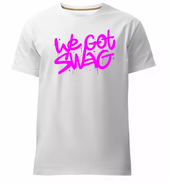 Чоловіча преміум футболка We got SWAG Білий фото