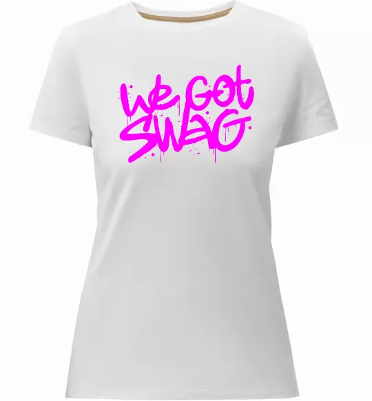 Женская премиум футболка We got SWAG Белый фото