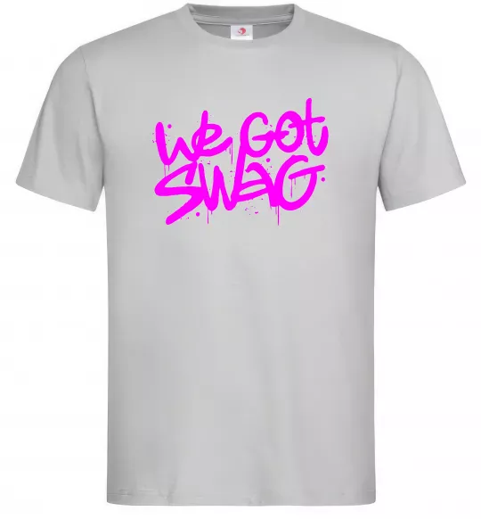Мужская футболка We got SWAG Серый фото