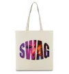 Эко-сумка SWAG балаклава Бежевый фото