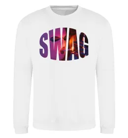 Свитшот SWAG балаклава Белый фото