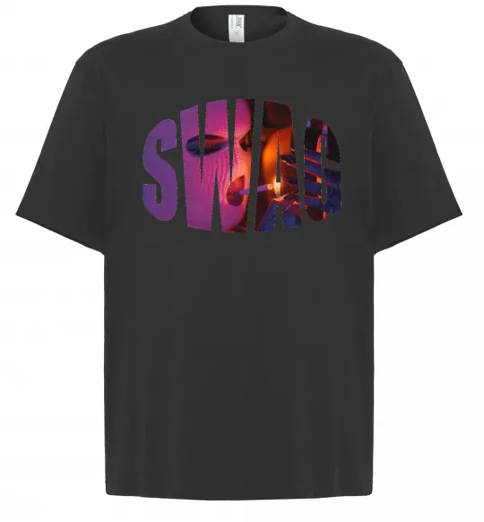 Футболка Оверсайз SWAG балаклава Чорний фото