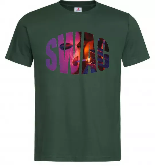 Чоловіча футболка SWAG балаклава Темно-зелений фото