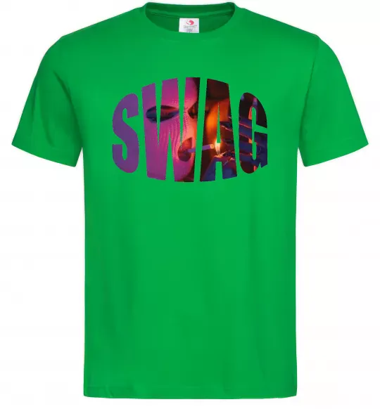 Чоловіча футболка SWAG балаклава Зелений фото