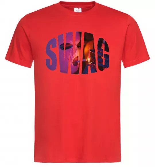 Чоловіча футболка SWAG балаклава Червоний фото