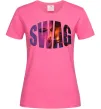 Женская футболка SWAG балаклава Ярко-розовый фото