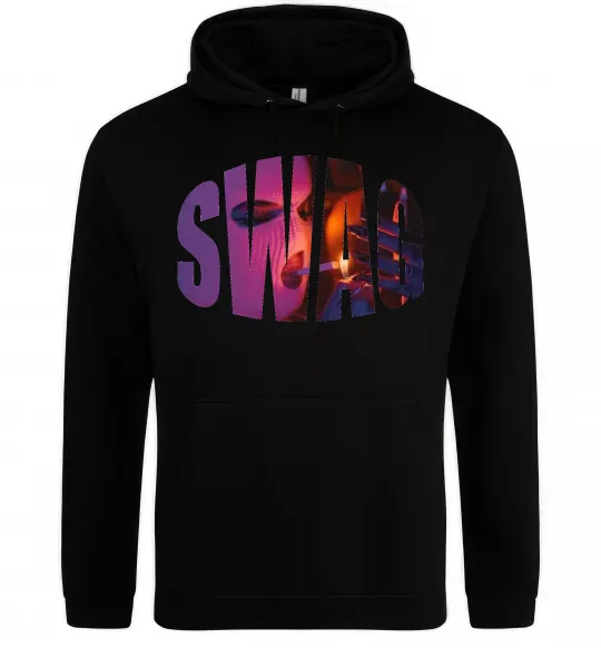 Мужская толстовка (худи) SWAG балаклава Черный фото