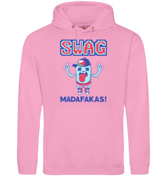 Чоловіча толстовка (худі) SWAG Madafakas Рожевий фото