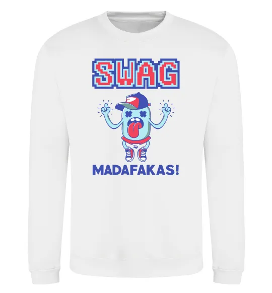 Свитшот SWAG Madafakas Белый фото