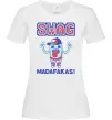 Женская футболка SWAG Madafakas Белый фото