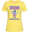 Женская футболка SWAG Madafakas Лимонный фото