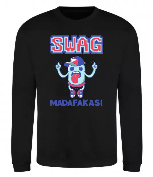 Світшот SWAG Madafakas Чорний фото