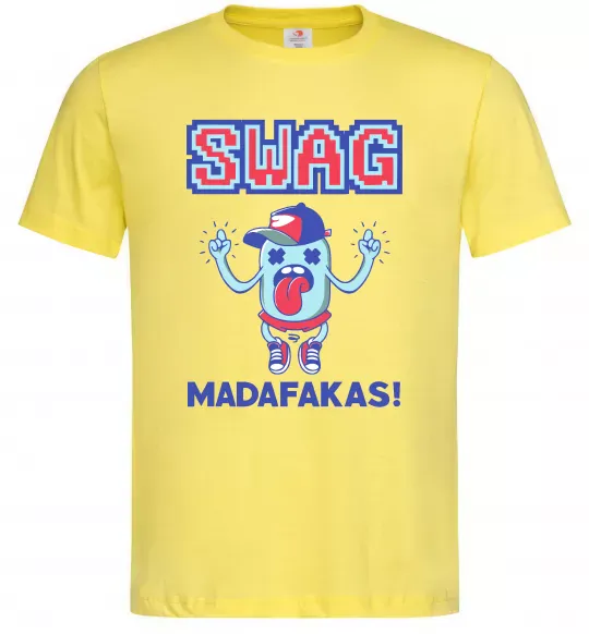 Мужская футболка SWAG Madafakas Лимонный фото