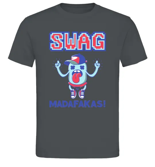 Мужская футболка SWAG Madafakas Графит фото