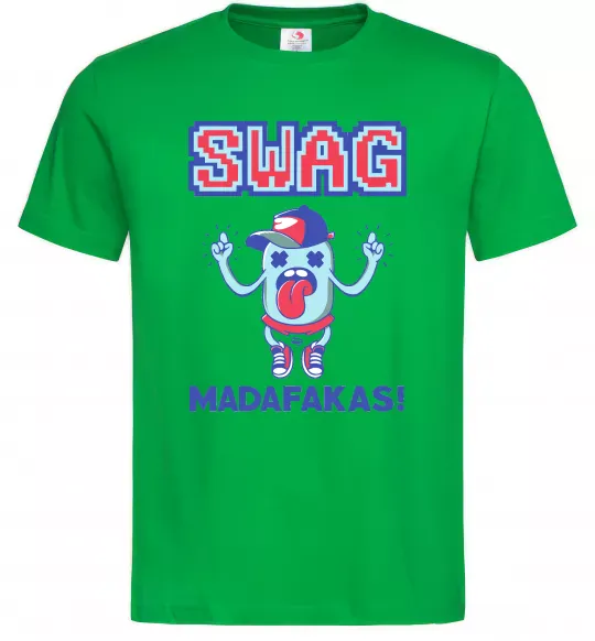 Мужская футболка SWAG Madafakas Зеленый фото