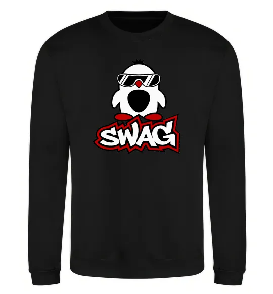 Свитшот Swag penguin Черный фото
