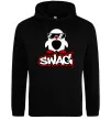 Мужская толстовка (худи) Swag penguin Черный фото