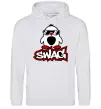 Мужская толстовка (худи) Swag penguin Серый меланж фото