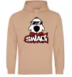 Мужская толстовка (худи) Swag penguin Песочный фото