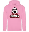 Женская толстовка (худи) Swag penguin Розовый фото