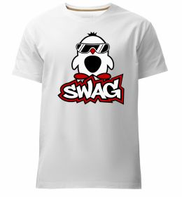 Чоловіча преміум футболка Swag penguin