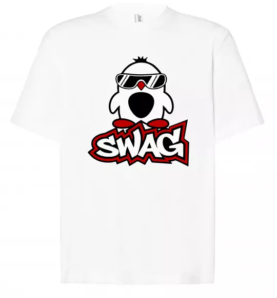 Футболка Оверсайз Swag penguin Білий фото