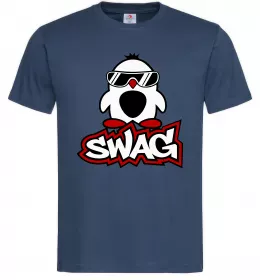 Чоловіча футболка Swag penguin Темно-синій фото