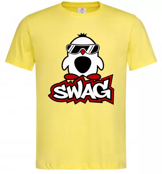 Чоловіча футболка Swag penguin Лимонний фото