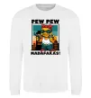 Світшот Pew Pew gangsta chicken Білий фото