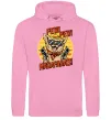 Мужская толстовка (худи) Pew Pew dog Розовый фото