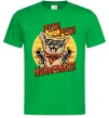 Мужская футболка Pew Pew dog Зеленый фото