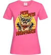 Женская футболка Pew Pew dog Ярко-розовый фото