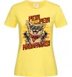 Женская футболка Pew Pew dog Лимонный фото