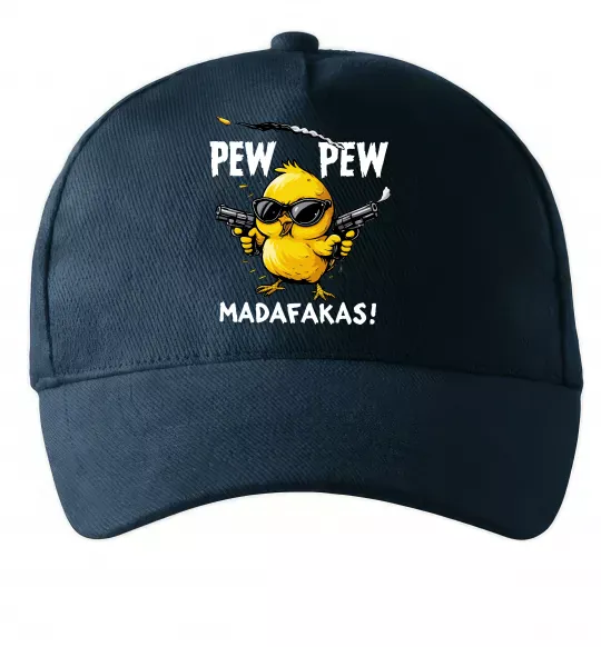 Кепка Pew pew chicken Темно-синій фото