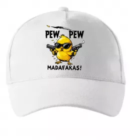 Кепка Pew pew chicken Белый фото