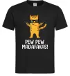 Мужская футболка Pew Pew Cat Черный Мужская футболка Pew Pew Cat Черный фото