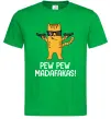 Мужская футболка Pew Pew Cat Зеленый Мужская футболка Pew Pew Cat Зеленый фото