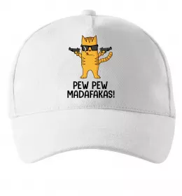 Кепка Pew Pew Cat Белый фото