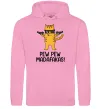 Мужская толстовка (худи) Pew Pew Cat Розовый фото