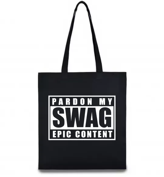 Эко-сумка Pardon my swag Черный фото