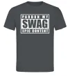 Чоловіча футболка Pardon my swag Графіт фото