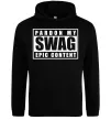 Мужская толстовка (худи) Pardon my swag Черный фото