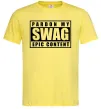 Чоловіча футболка Pardon my swag Лимонний фото