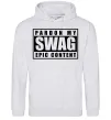 Мужская толстовка (худи) Pardon my swag Серый меланж фото