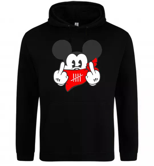 Чоловіча толстовка (худі) Mickey swag Чорний фото