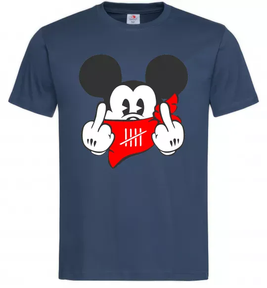 Чоловіча футболка Mickey swag Темно-синій фото