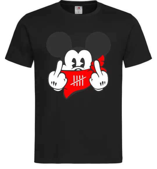 Чоловіча футболка Mickey swag Чорний фото