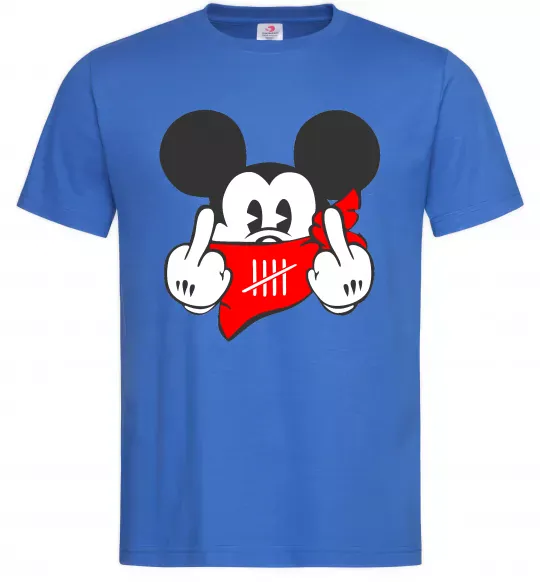 Чоловіча футболка Mickey swag Яскраво-синій фото