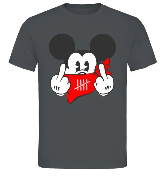 Чоловіча футболка Mickey swag Графіт фото